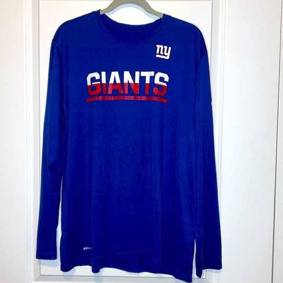 NIKE Dry Fit New York Giants Football Long Sleeve Shirt - Picture 7 of 7